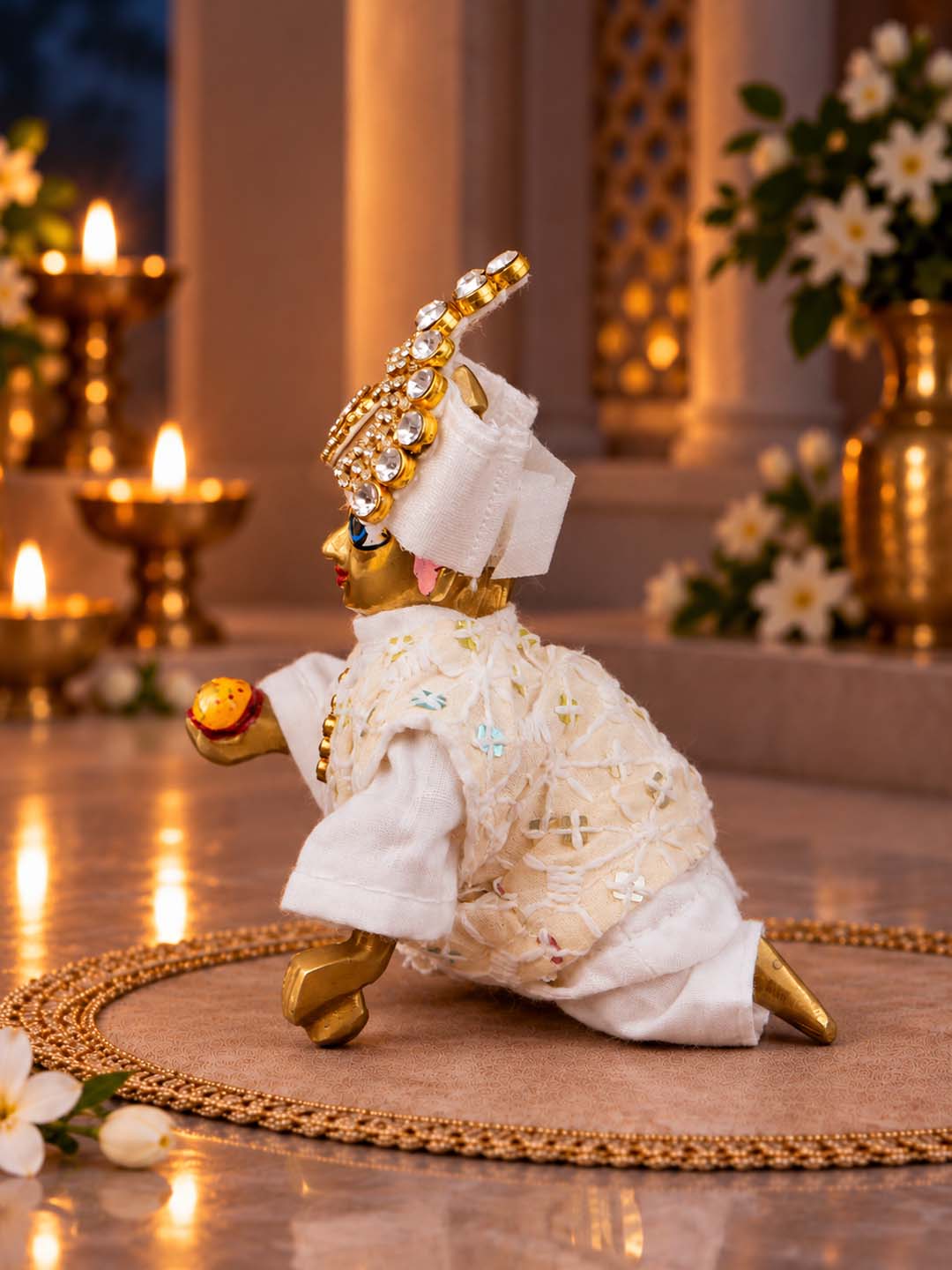best Mathura wholesale manufacturer Laddu Gopal Dresses Online in India Winter Dress for Poshak Thakurji Kanha Ji Accessories Dhoti Kurta Set Pajama Aasan Janmashtami Special Summer Shringar Fancy Jacket Premium Festival Bistar Combo om poshak kanha thakurji bal lala lalla ladoo sharad purnima