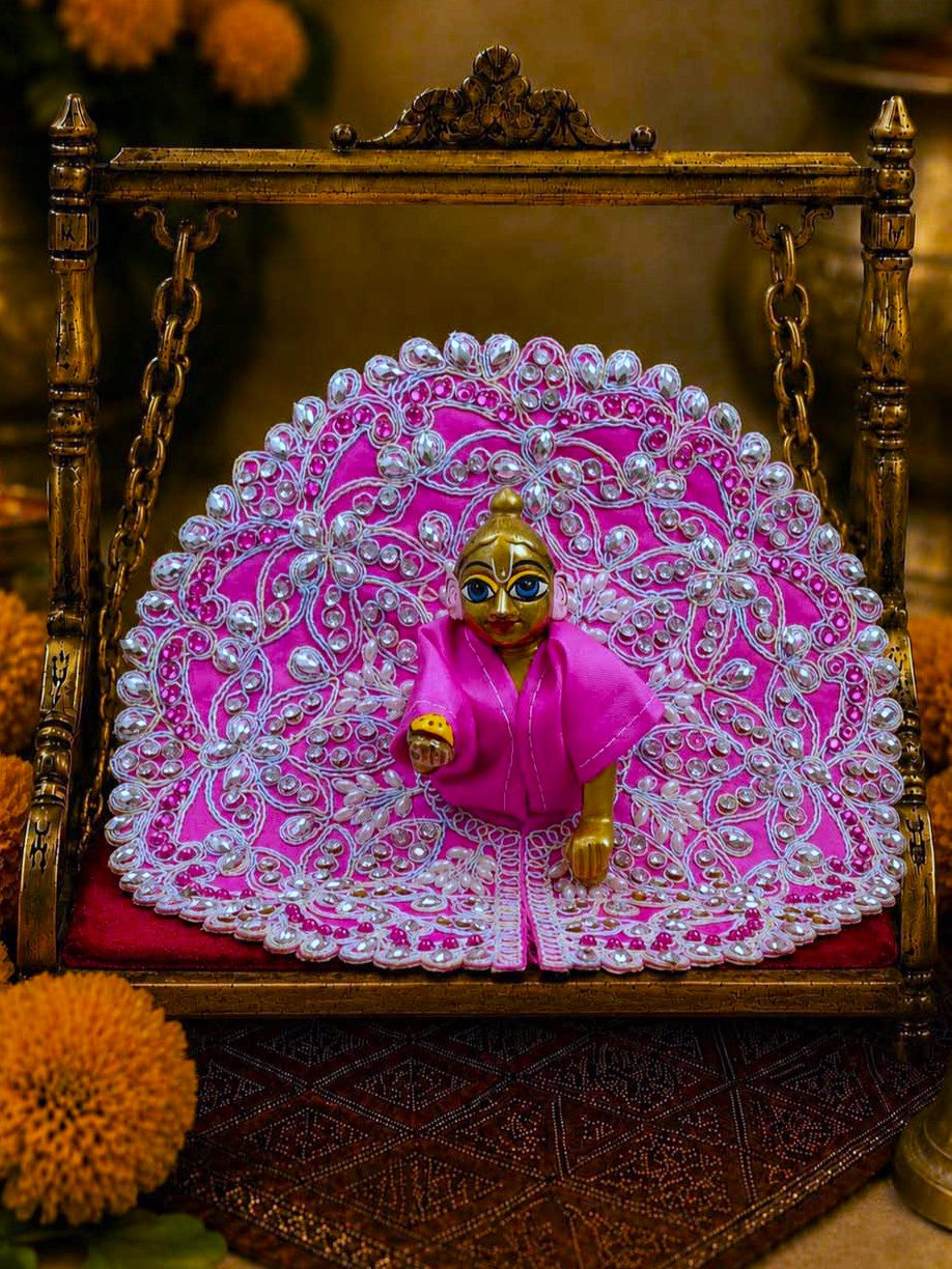 Suhasini fancy p Laddu Gopal Dresses Online in India Winter Dress for Poshak Thakurji Kanha Ji Accessories Dhoti Kurta Set Pajama Aasan Janmashtami Special Summer Shringar Fancy Jacket Premium Festival Bistar Combo om poshak kanha thakurji bal lala lalla ladoo