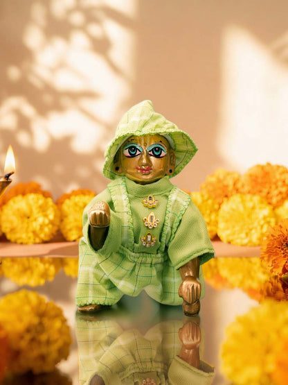 Tarun Laddu Gopal Dresses Online in India Winter Dress for Poshak Thakurji Kanha Ji Accessories Dhoti Kurta Set Pajama Aasan Janmashtami Special Summer Shringar Fancy Jacket Premium Festival Bistar Combo om poshak kanha thakurji bal lala lalla ladoo