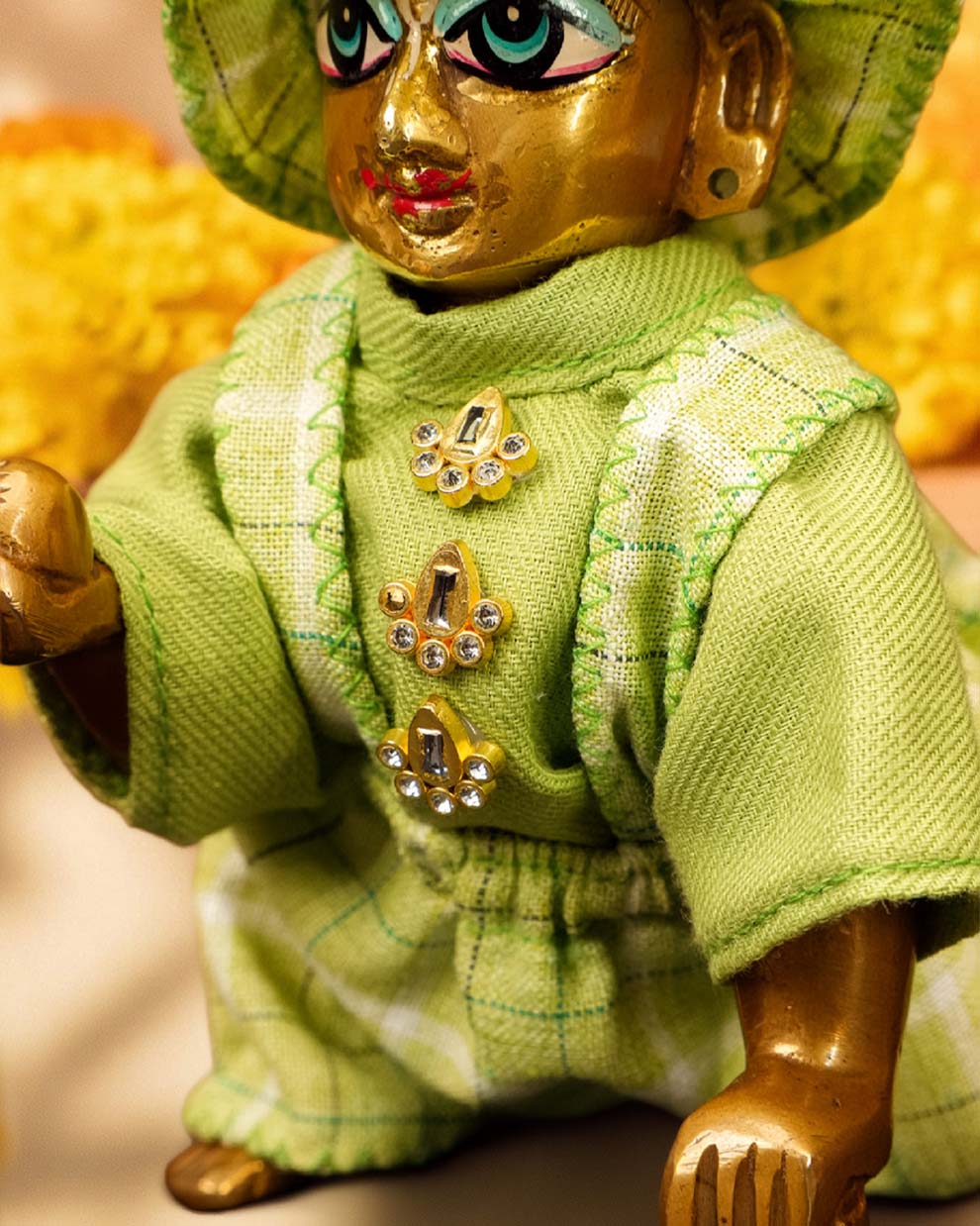 Tarun Laddu Gopal Dresses Online in India Winter Dress for Poshak Thakurji Kanha Ji Accessories Dhoti Kurta Set Pajama Aasan Janmashtami Special Summer Shringar Fancy Jacket Premium Festival Bistar Combo om poshak kanha thakurji bal lala lalla ladoo