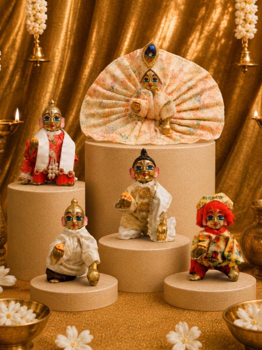 Bhaktman Panchvastra Summer Special Laddu Gopal Combo of 5 Dresses