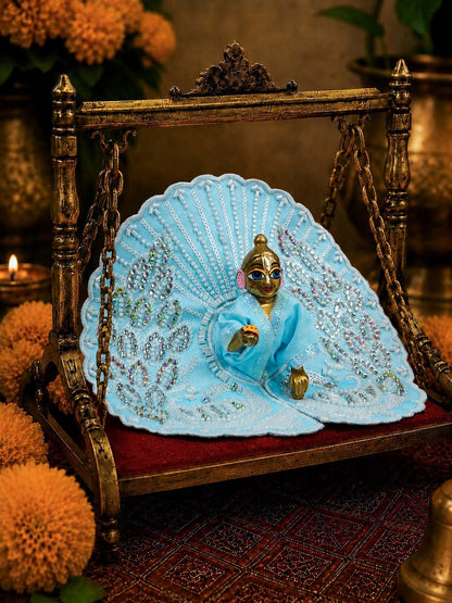 Vilasini mayur b Laddu Gopal Dresses Online in India Winter Dress for Poshak Thakurji Kanha Ji Accessories Dhoti Kurta Set Pajama Aasan Janmashtami Special Summer Shringar Fancy Jacket Premium Festival Bistar Combo om poshak kanha thakurji bal lala lalla ladoo