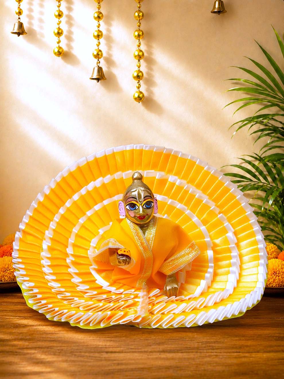 Vritika Laddu Gopal Dresses Online in India Winter Dress for Poshak Thakurji Kanha Ji Accessories Dhoti Kurta Set Pajama Aasan Janmashtami Special Summer Shringar Fancy Jacket Premium Festival Bistar Combo om poshak kanha thakurji bal lala lalla ladoo