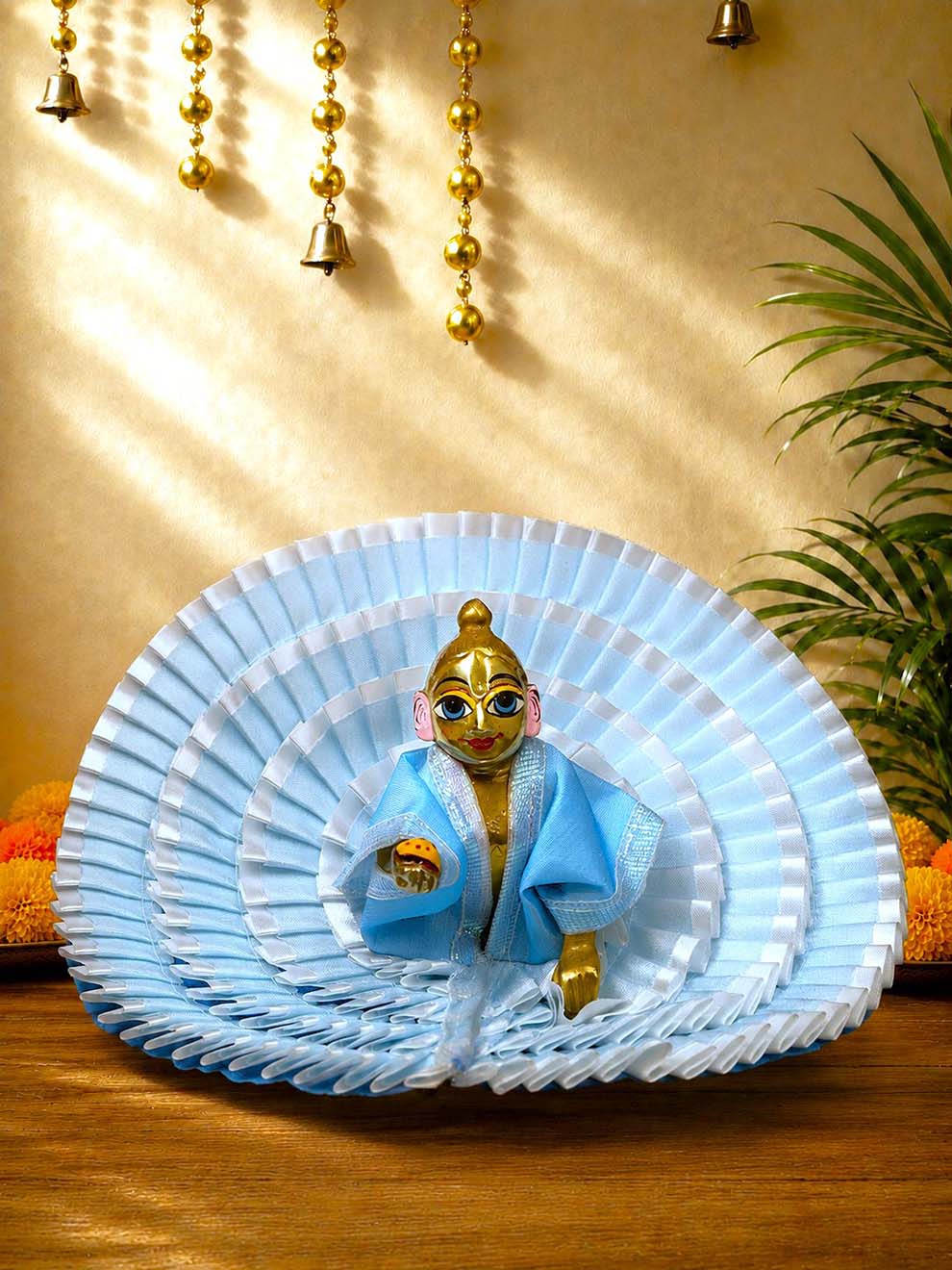 Vritika b Laddu Gopal Dresses Online in India Winter Dress for Poshak Thakurji Kanha Ji Accessories Dhoti Kurta Set Pajama Aasan Janmashtami Special Summer Shringar Fancy Jacket Premium Festival Bistar Combo om poshak kanha thakurji bal lala lalla ladoo