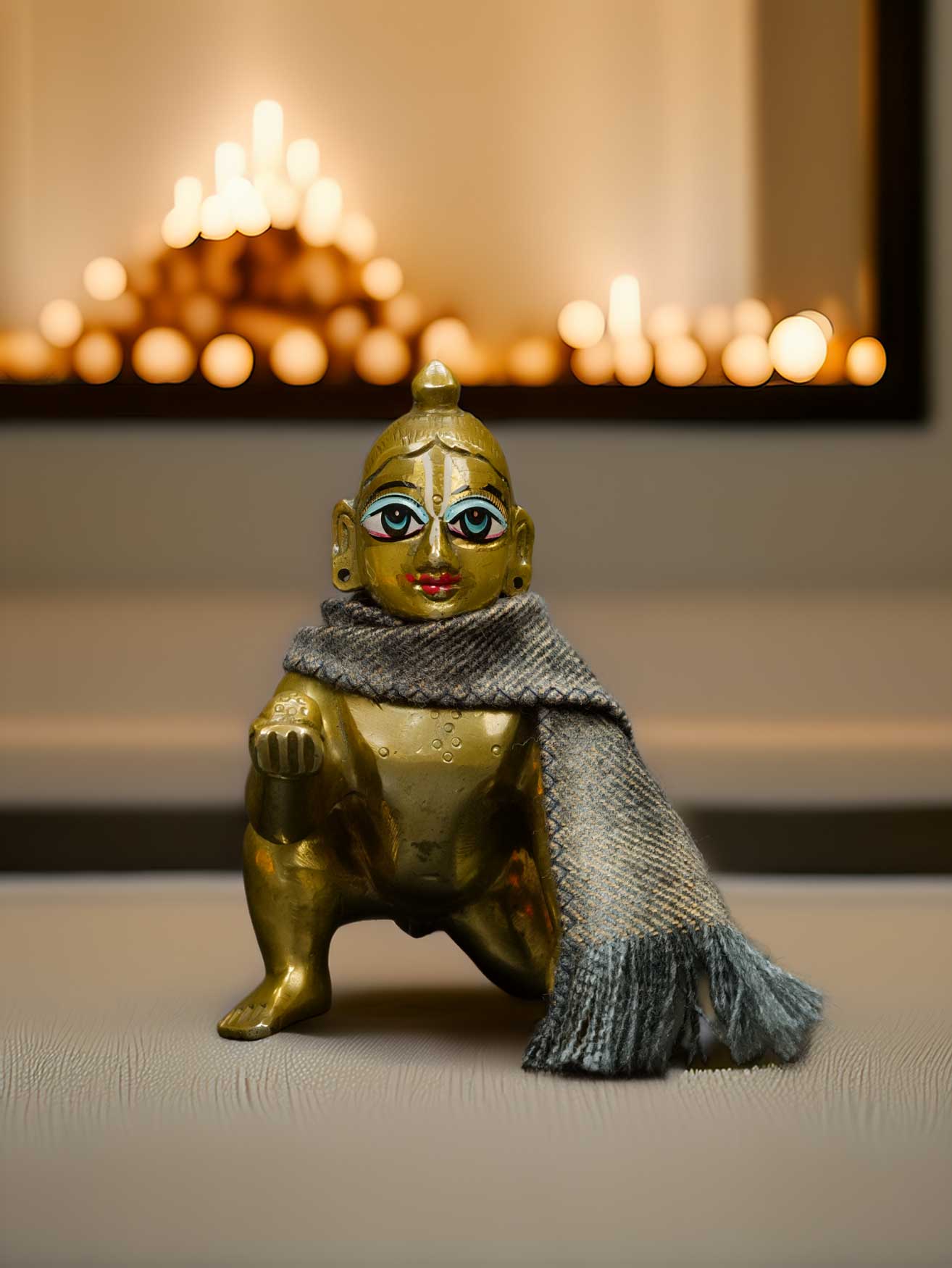 Warm Muffler winter dress ladoo dresses laddu gopal dress thakurji kanha ji bal om poshak mathura online best 