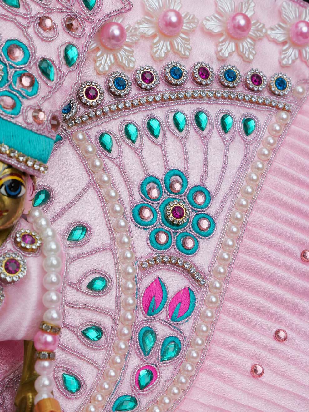 Chhayika Pink Fancy 4 Pc Poshak for Laddu Gopal Ji