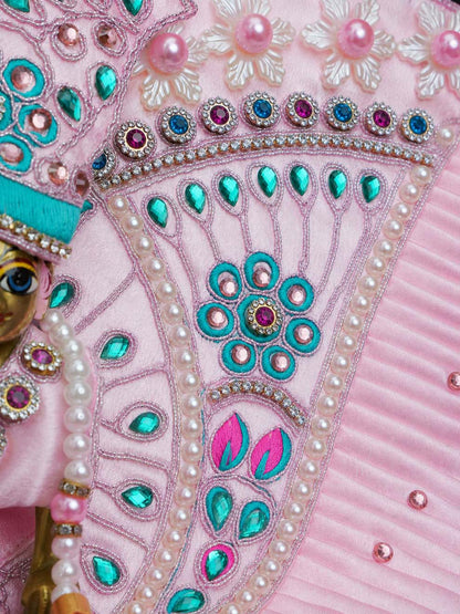 Chhayika Pink Fancy 4 Pc Poshak for Laddu Gopal Ji