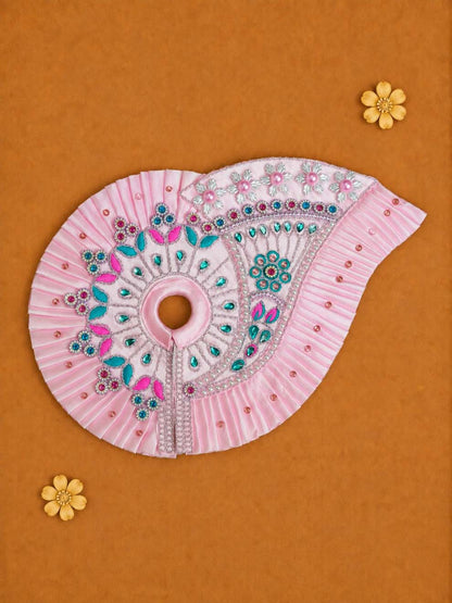 Chhayika Pink Fancy 4 Pc Poshak for Laddu Gopal Ji