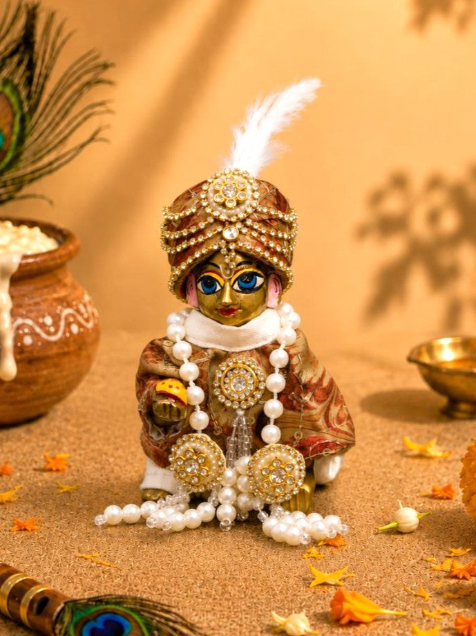 Yadukirti Laddu Gopal Dresses Online in India Winter Dress for Poshak Thakurji Kanha Ji Accessories Dhoti Kurta Set Pajama Aasan Janmashtami Special Summer Shringar Fancy Jacket Premium Festival Bistar Combo om poshak kanha thakurji bal lala lalla ladoo