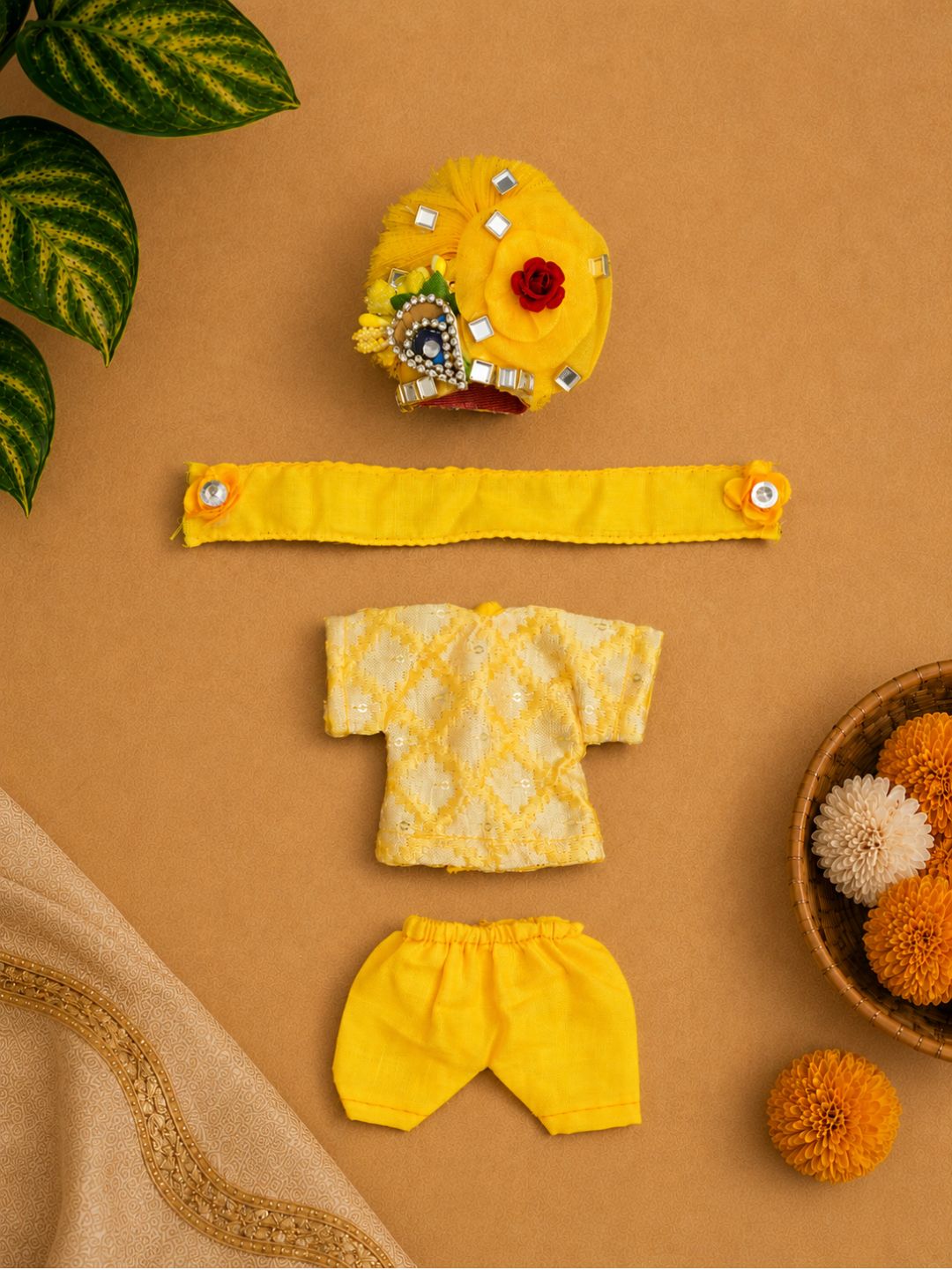 Yadunandan Laddu Gopal Dresses Online in India Winter Dress for Poshak Thakurji Kanha Ji Accessories Dhoti Kurta Set Pajama Aasan Janmashtami Special Summer Shringar Fancy Jacket Premium Festival Bistar Combo om poshak kanha thakurji bal lala lalla ladoo
