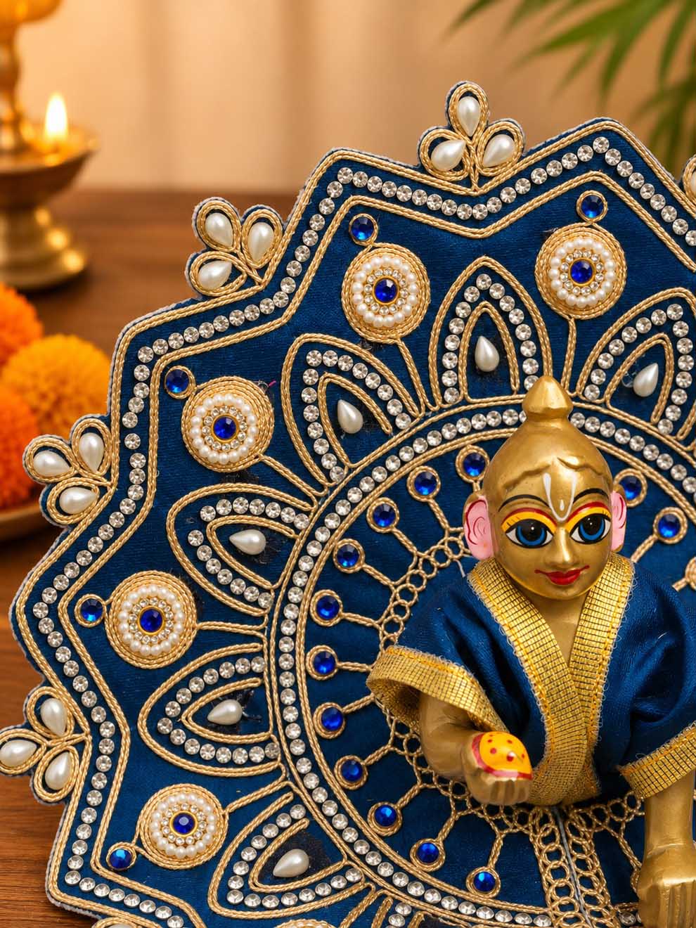 ananta fancy b  Laddu Gopal Dresses Online in India Winter Dress for Poshak Thakurji Kanha Ji Accessories Dhoti Kurta Set Pajama Aasan Janmashtami Special Summer Shringar Fancy Jacket Premium Festival Bistar Combo om poshak kanha thakurji bal lala lalla ladoo