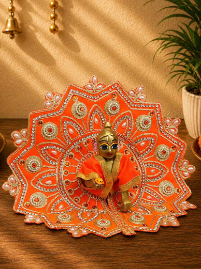 ananta fancy o Laddu Gopal Dresses Online in India Winter Dress for Poshak Thakurji Kanha Ji Accessories Dhoti Kurta Set Pajama Aasan Janmashtami Special Summer Shringar Fancy Jacket Premium Festival Bistar Combo om poshak kanha thakurji bal lala lalla ladoo