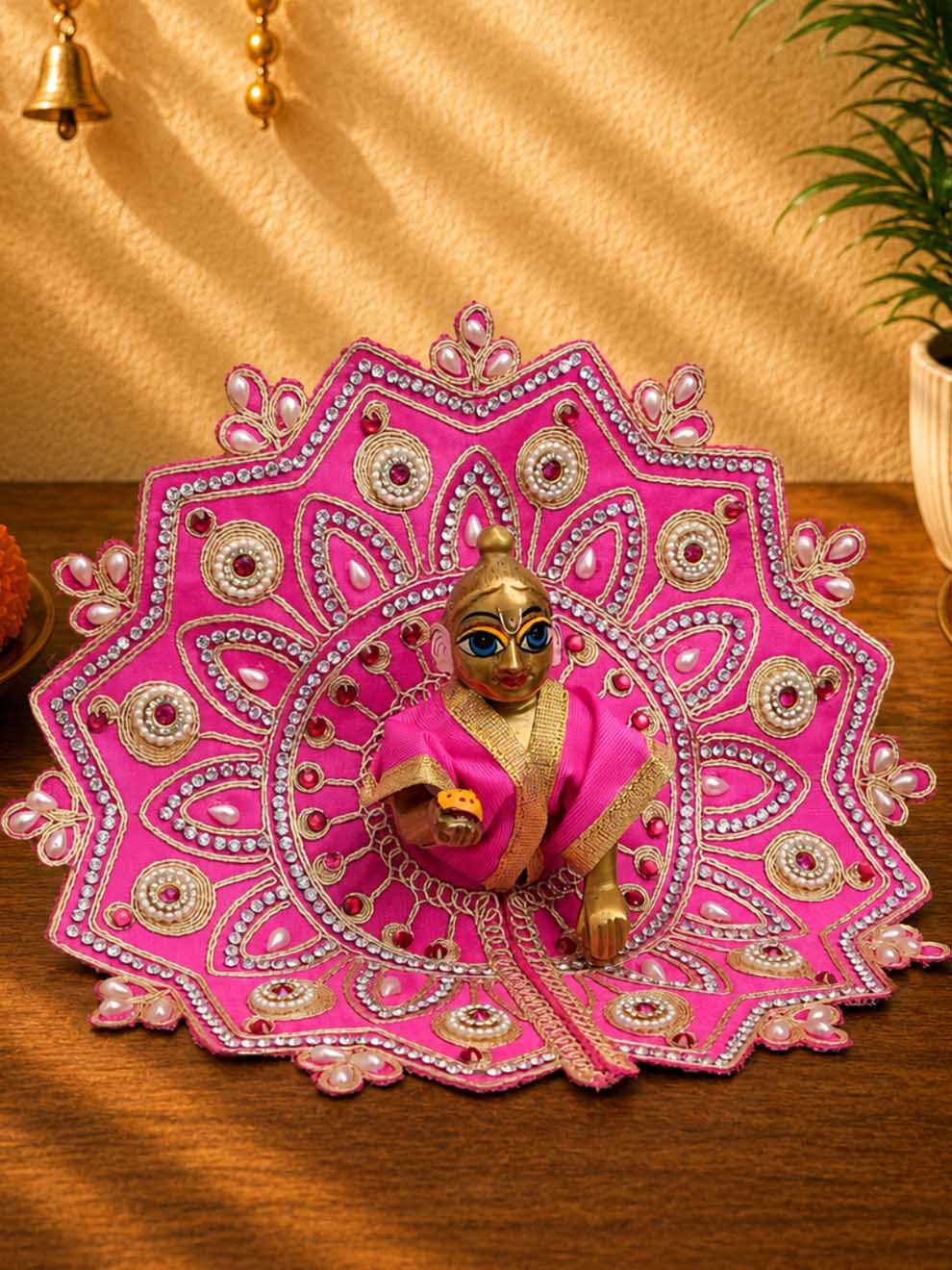 ananta fancy p Laddu Gopal Dresses Online in India Winter Dress for Poshak Thakurji Kanha Ji Accessories Dhoti Kurta Set Pajama Aasan Janmashtami Special Summer Shringar Fancy Jacket Premium Festival Bistar Combo om poshak kanha thakurji bal lala lalla ladoo