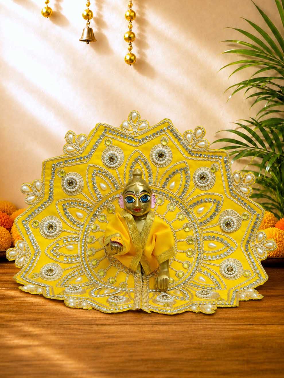 ananta fancy y Laddu Gopal Dresses Online in India Winter Dress for Poshak Thakurji Kanha Ji Accessories Dhoti Kurta Set Pajama Aasan Janmashtami Special Summer Shringar Fancy Jacket Premium Festival Bistar Combo om poshak kanha thakurji bal lala lalla ladoo