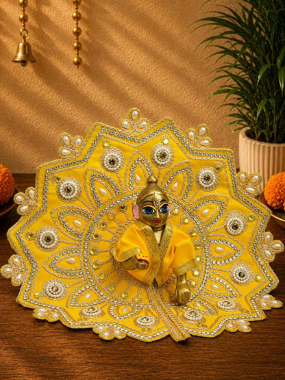 ananta fancy y Laddu Gopal Dresses Online in India Winter Dress for Poshak Thakurji Kanha Ji Accessories Dhoti Kurta Set Pajama Aasan Janmashtami Special Summer Shringar Fancy Jacket Premium Festival Bistar Combo om poshak kanha thakurji bal lala lalla ladoo