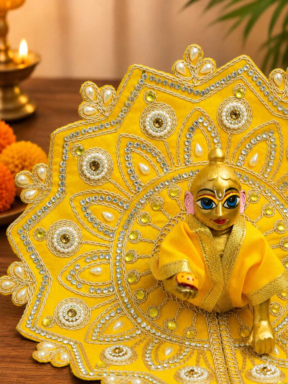 ananta fancy y Laddu Gopal Dresses Online in India Winter Dress for Poshak Thakurji Kanha Ji Accessories Dhoti Kurta Set Pajama Aasan Janmashtami Special Summer Shringar Fancy Jacket Premium Festival Bistar Combo om poshak kanha thakurji bal lala lalla ladoo