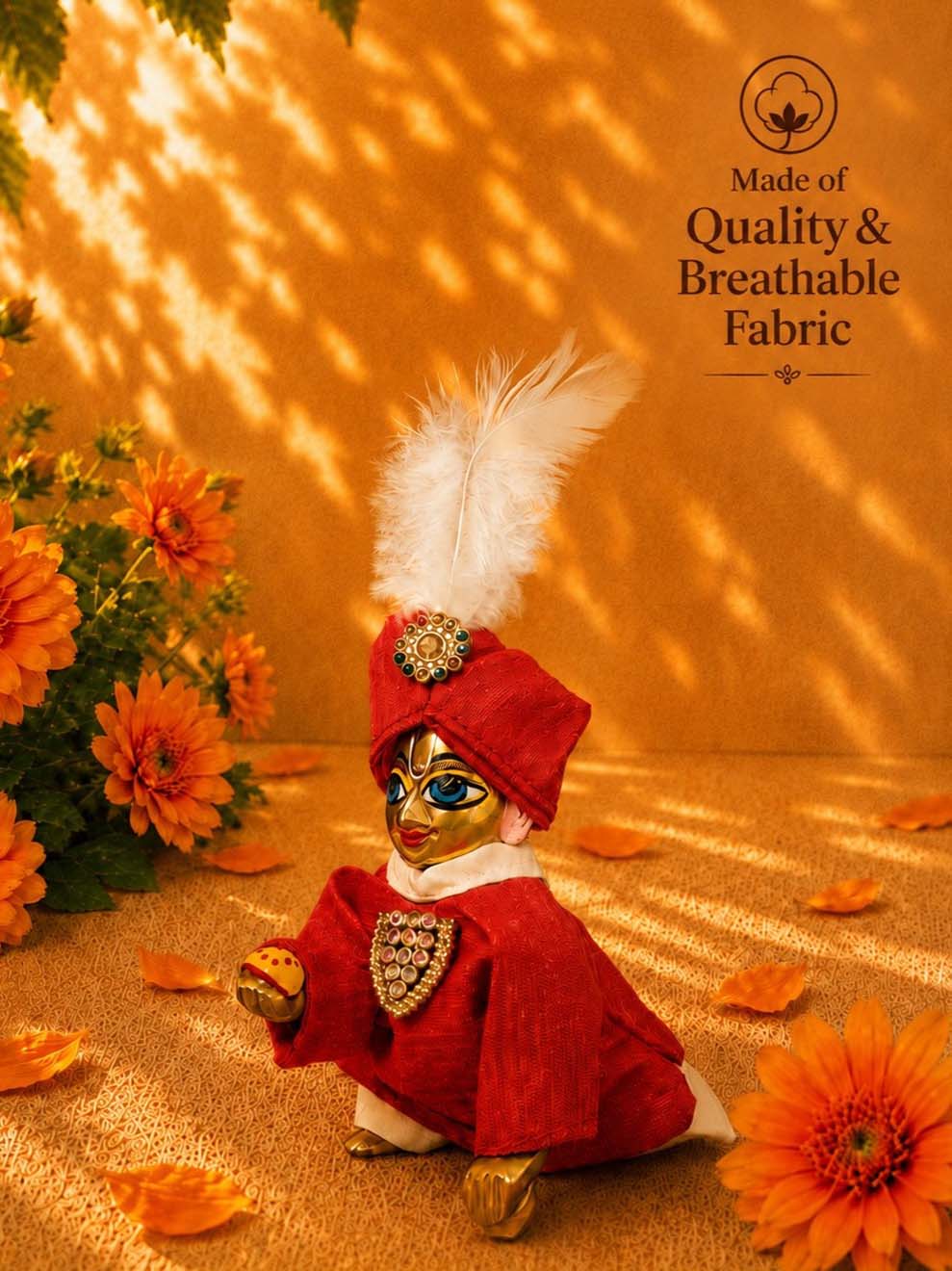 baadal Laddu Gopal Dresses Online in India Winter Dress for Poshak Thakurji Kanha Ji Accessories Dhoti Kurta Set Pajama Aasan Janmashtami Special Summer Shringar Fancy Jacket Premium Festival Bistar Combo om poshak kanha thakurji bal lala lalla ladoo