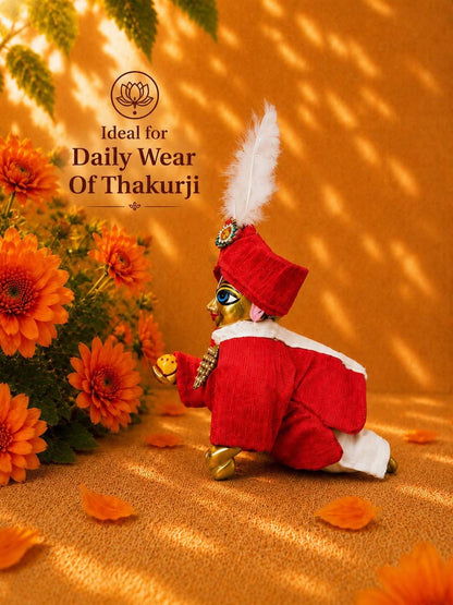 baadal Laddu Gopal Dresses Online in India Winter Dress for Poshak Thakurji Kanha Ji Accessories Dhoti Kurta Set Pajama Aasan Janmashtami Special Summer Shringar Fancy Jacket Premium Festival Bistar Combo om poshak kanha thakurji bal lala lalla ladoo