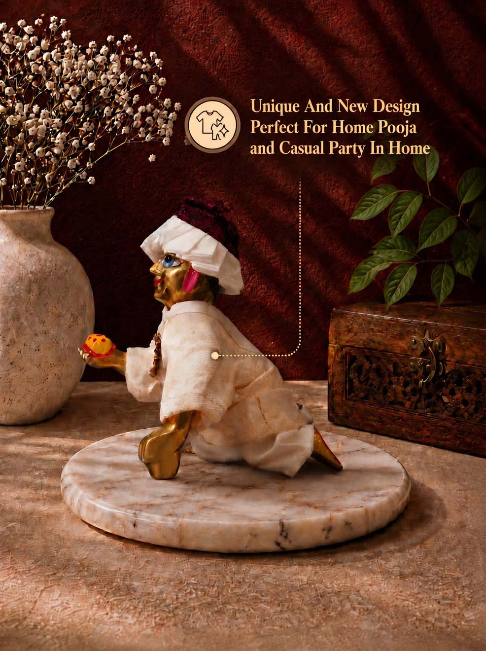 banaras Laddu Gopal Dresses Online in India Winter Dress for Poshak Thakurji Kanha Ji Accessories Dhoti Kurta Set Pajama Aasan Janmashtami Special Summer Shringar Fancy Jacket Premium Festival Bistar Combo om poshak kanha thakurji bal lala lalla ladoo
