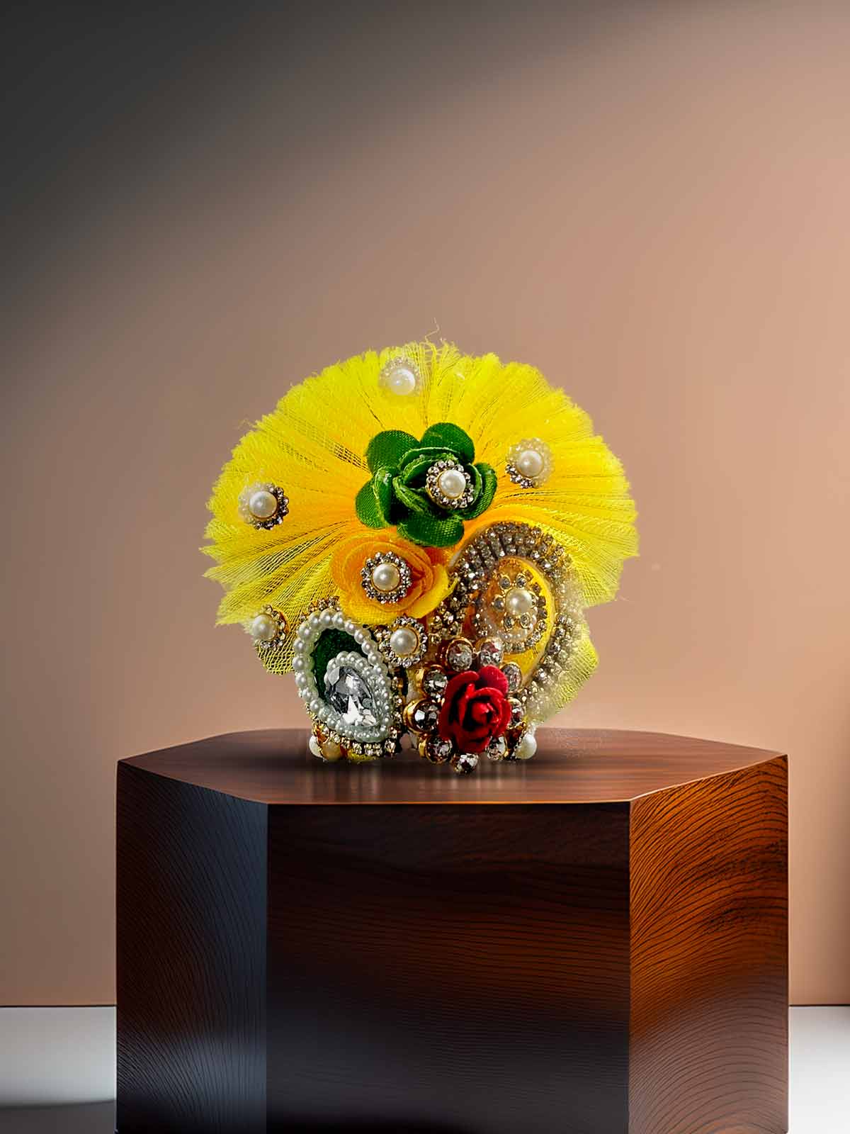 basanti phool Heavy dress laddu gopal thakurji kanha ji bal om poshak mathura online best