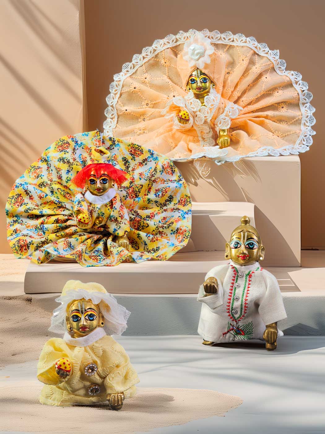 basic summer combo dress laddu gopal thakurji kanha ji bal om poshak mathura online best 