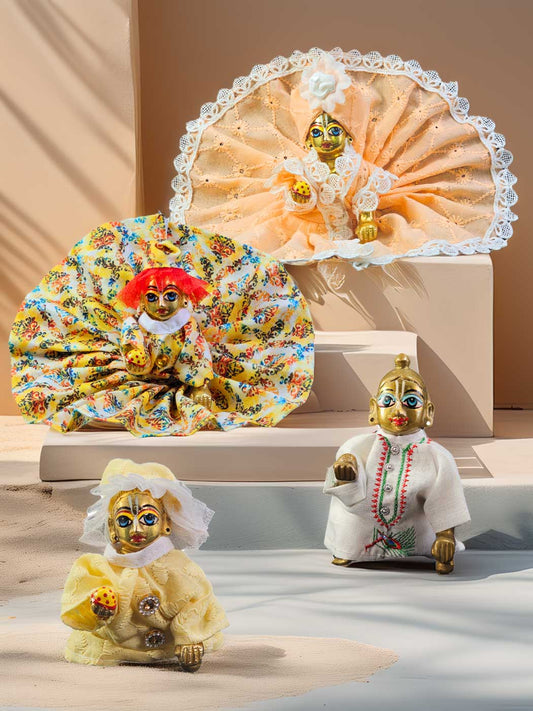 basic summer combo dress laddu gopal thakurji kanha ji bal om poshak mathura online best 