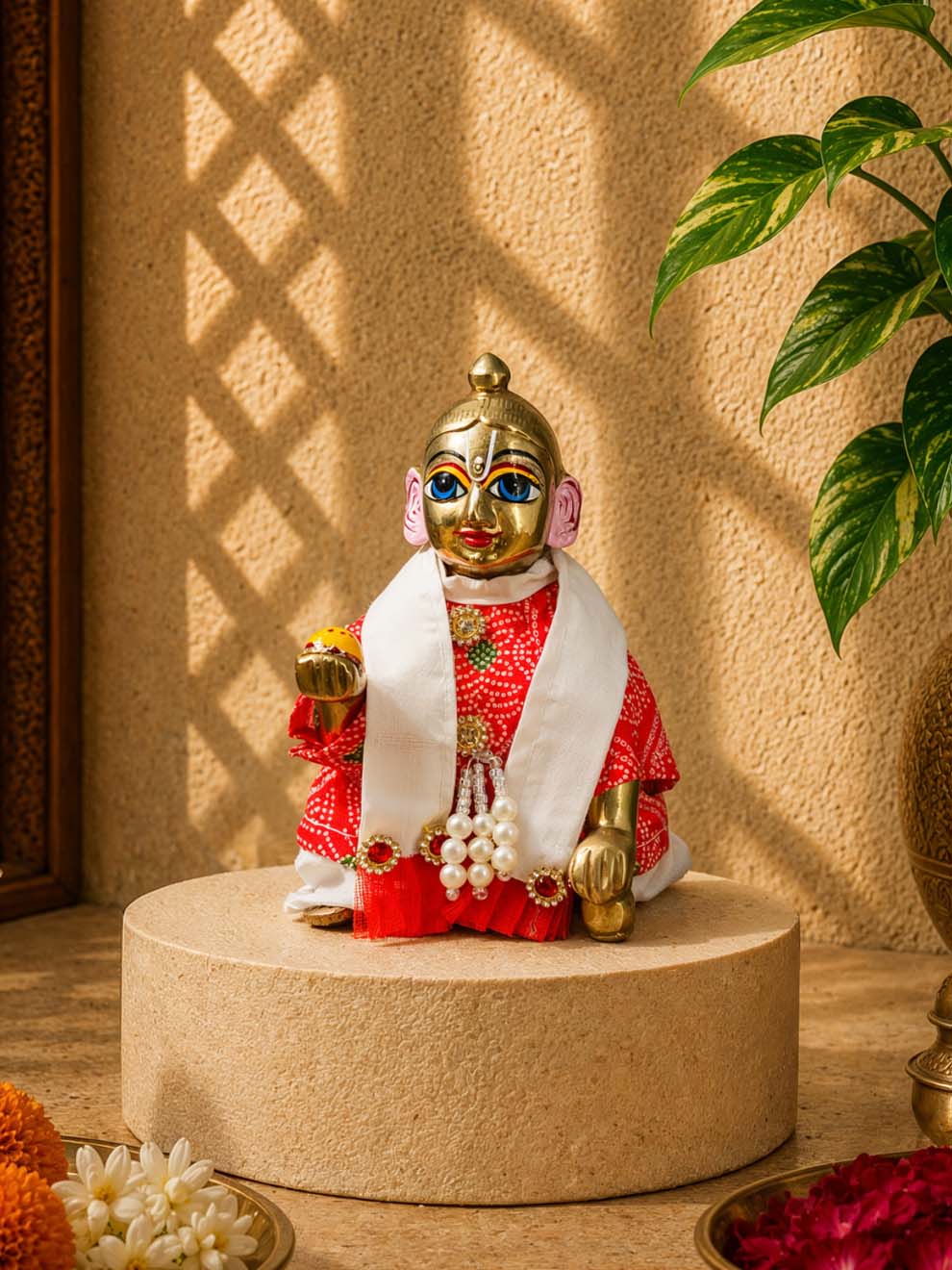 bhaktman Laddu Gopal Dresses Online in India Winter Dress for Poshak Thakurji Kanha Ji Accessories Dhoti Kurta Set Pajama Aasan Janmashtami Special Summer Shringar Fancy Jacket Premium Festival Bistar Combo om poshak kanha thakurji bal lala lalla ladoo