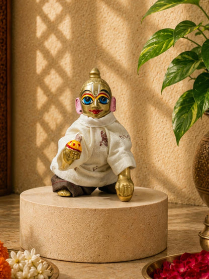 bhaktman Laddu Gopal Dresses Online in India Winter Dress for Poshak Thakurji Kanha Ji Accessories Dhoti Kurta Set Pajama Aasan Janmashtami Special Summer Shringar Fancy Jacket Premium Festival Bistar Combo om poshak kanha thakurji bal lala lalla ladoo