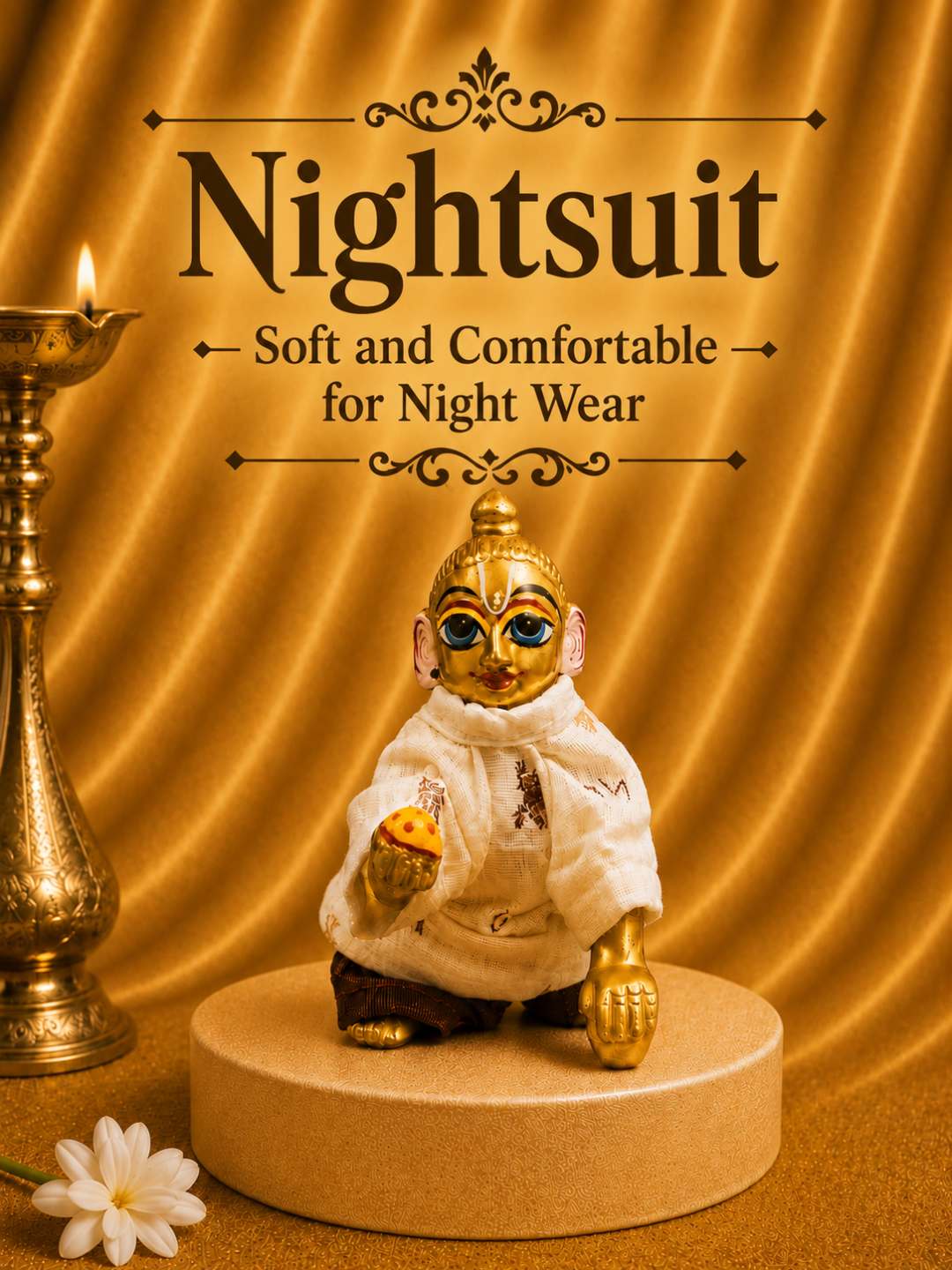 bhaktman combo 5 Laddu Gopal Dresses Online in India Winter Dress for Poshak Thakurji Kanha Ji Accessories Dhoti Kurta Set Pajama Aasan Janmashtami Special Summer Shringar Fancy Jacket Premium Festival Bistar Combo om poshak kanha thakurji bal lala lalla ladoo