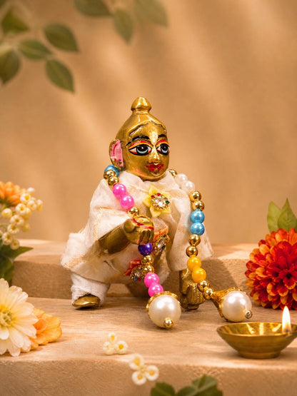 bhaktpriya Laddu Gopal Dresses Online in India Winter Dress for Poshak Thakurji Kanha Ji Accessories Dhoti Kurta Set Pajama Aasan Janmashtami Special Summer Shringar Fancy Jacket Premium Festival Bistar Combo om poshak kanha thakurji bal lala lalla ladoo