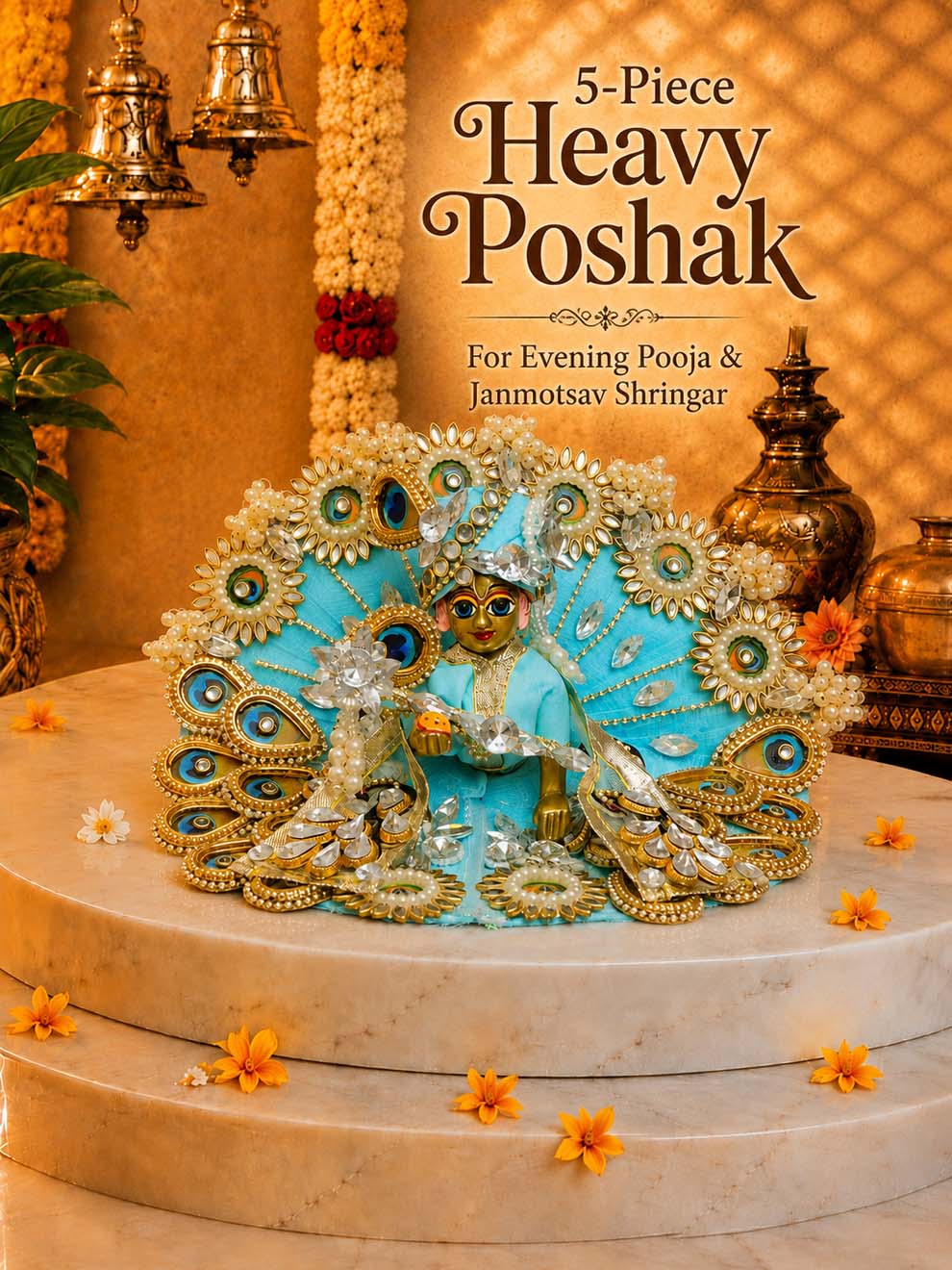 braj hamper Laddu Gopal Dresses Online in India Winter Dress for Poshak Thakurji Kanha Ji Accessories Dhoti Kurta Set Pajama Aasan Janmashtami Special Summer Shringar Fancy Jacket Premium Festival Bistar Combo om poshak kanha thakurji bal lala lalla ladoo