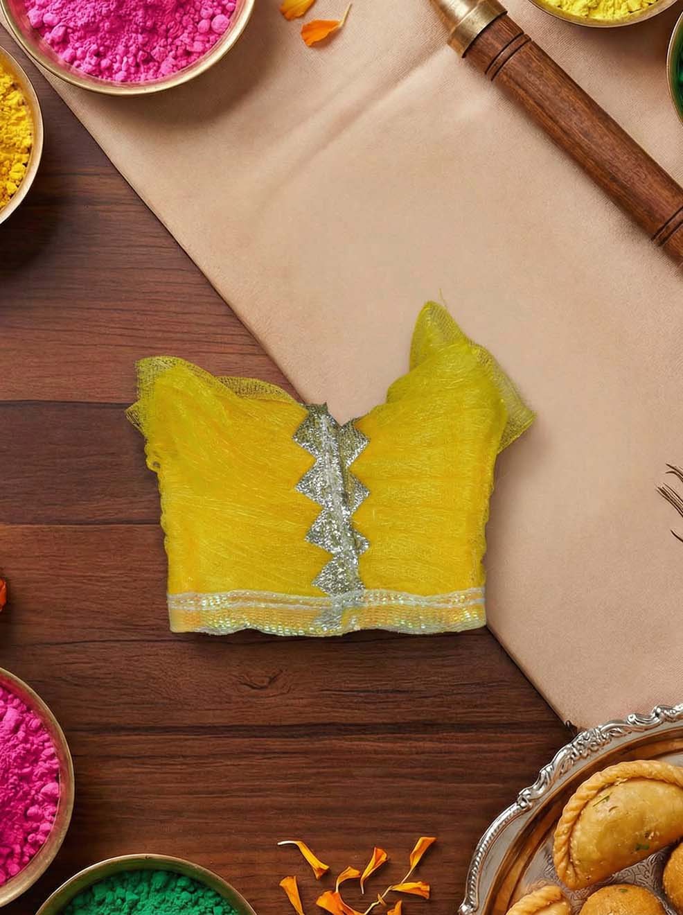 braj rang holi bhavay Diwali Janmashtami dress ladoo dresses laddu gopal dress thakurji kanha ji bal om poshak mathura online best mandir wholesaler manufacturer