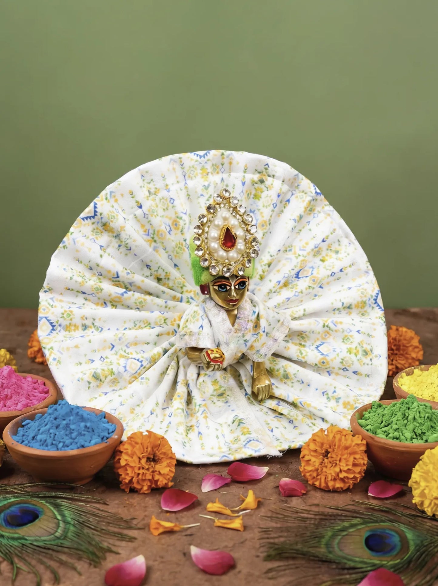 braj virasat holi dhoti kurta Diwali Janmashtami dress ladoo dresses laddu gopal dress thakurji kanha ji bal om poshak mathura online best mandir wholesaler manufacturer