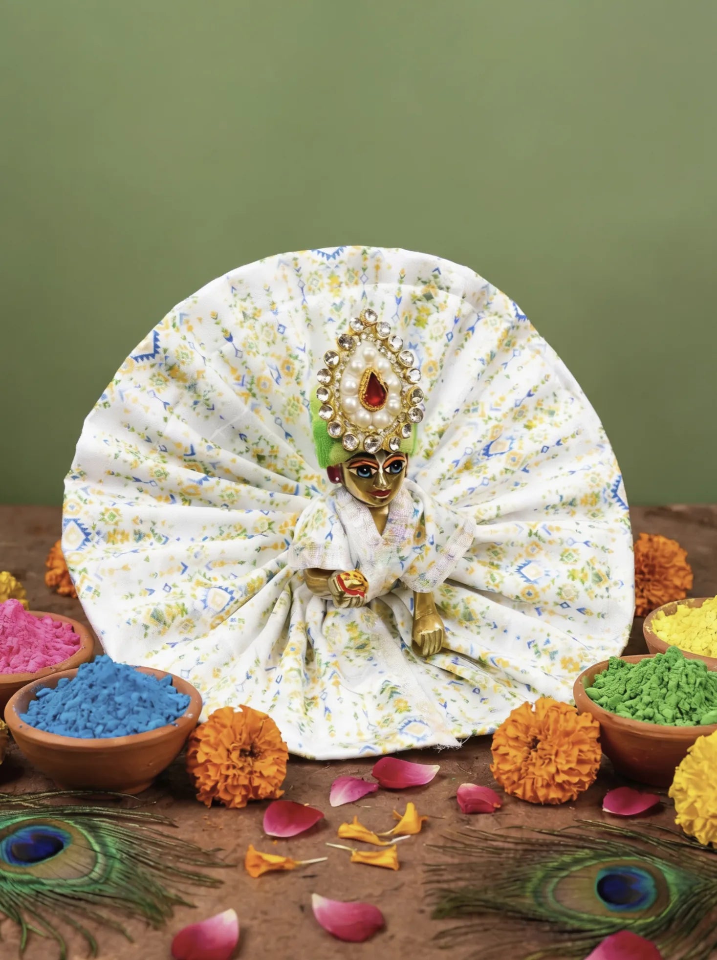 braj virasat holi dhoti kurta Diwali Janmashtami dress ladoo dresses laddu gopal dress thakurji kanha ji bal om poshak mathura online best mandir wholesaler manufacturer