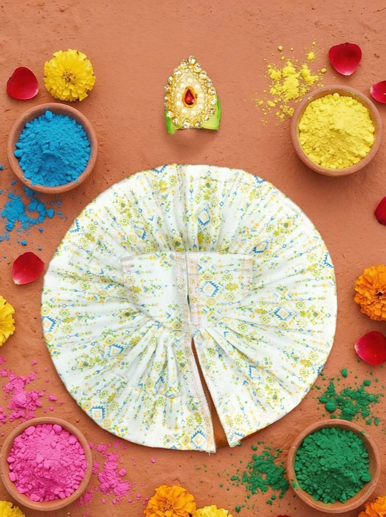 braj virasat holi dhoti kurta Diwali Janmashtami dress ladoo dresses laddu gopal dress thakurji kanha ji bal om poshak mathura online best mandir wholesaler manufacturer