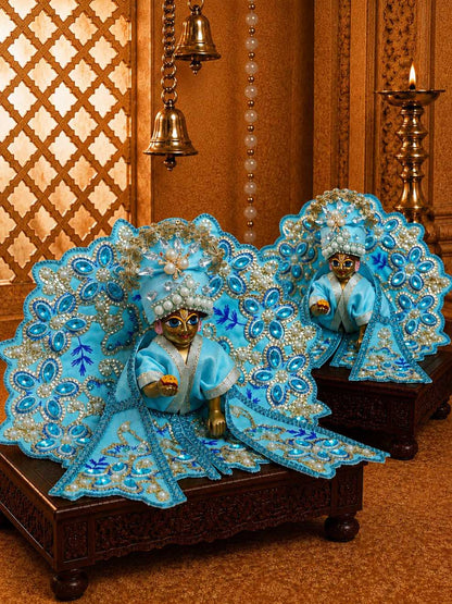 chandrika fancy Laddu Gopal Dresses Online in India Winter Dress for Poshak Thakurji Kanha Ji Accessories Dhoti Kurta Set Pajama Aasan Janmashtami Special Summer Shringar Fancy Jacket Premium Festival Bistar Combo om poshak kanha thakurji bal lala lalla ladoo