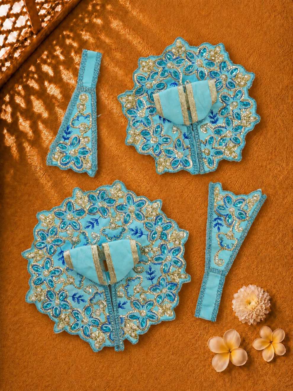 chandrika fancy Laddu Gopal Dresses Online in India Winter Dress for Poshak Thakurji Kanha Ji Accessories Dhoti Kurta Set Pajama Aasan Janmashtami Special Summer Shringar Fancy Jacket Premium Festival Bistar Combo om poshak kanha thakurji bal lala lalla ladoo