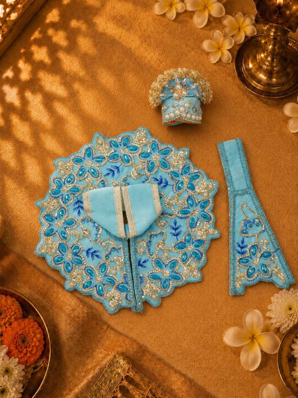 chandrika fancy Laddu Gopal Dresses Online in India Winter Dress for Poshak Thakurji Kanha Ji Accessories Dhoti Kurta Set Pajama Aasan Janmashtami Special Summer Shringar Fancy Jacket Premium Festival Bistar Combo om poshak kanha thakurji bal lala lalla ladoo