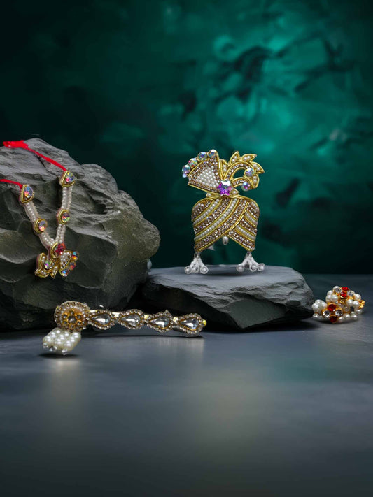 Moti Raj Full Shringar Set For Thakurji