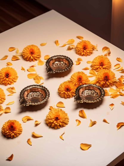 copper brass diya dresses laddu gopal dress thakurji kanha ji bal om poshak mathura online best diwali pooja mandir