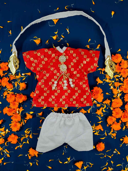 crimson kurta pajama dress ladoo dresses laddu gopal thakurji kanha ji bal om poshak mathura online best
