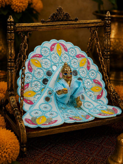 darpan fancy b Laddu Gopal Dresses Online in India Winter Dress for Poshak Thakurji Kanha Ji Accessories Dhoti Kurta Set Pajama Aasan Janmashtami Special Summer Shringar Fancy Jacket Premium Festival Bistar Combo om poshak kanha thakurji bal lala lalla ladoo