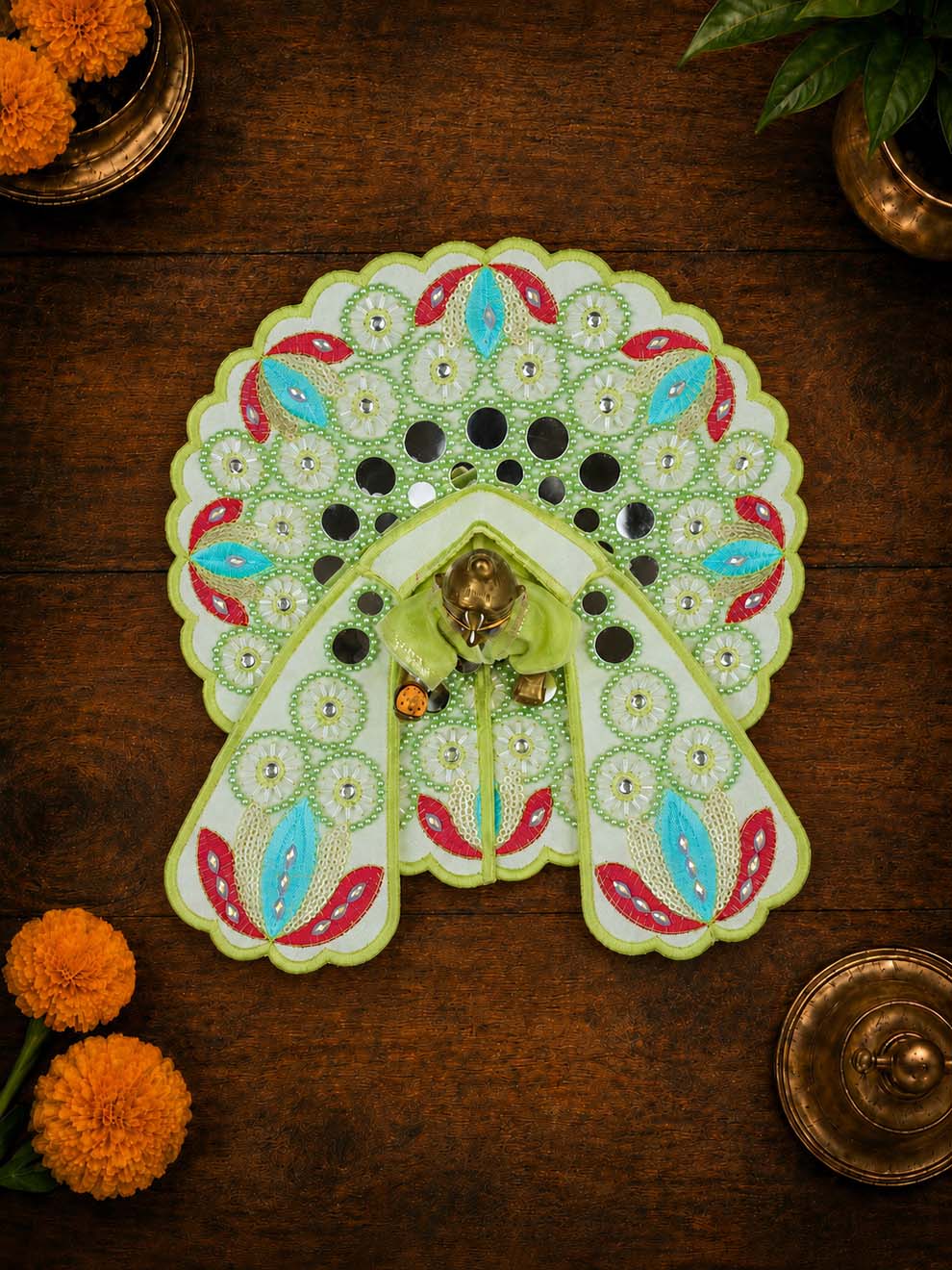 darpan fancy g Laddu Gopal Dresses Online in India Winter Dress for Poshak Thakurji Kanha Ji Accessories Dhoti Kurta Set Pajama Aasan Janmashtami Special Summer Shringar Fancy Jacket Premium Festival Bistar Combo om poshak kanha thakurji bal lala lalla ladoo
