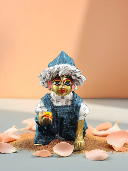 denim bib suit dresses laddu gopal dress thakurji kanha ji bal om poshak mathura online best diwali pooja 