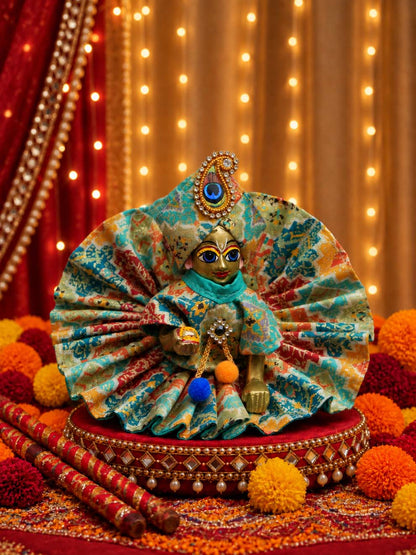 best navratri Mathura wholesale manufacturer Laddu Gopal Dresses Online in India Winter Dress for Poshak Thakurji Kanha Ji Accessories Dhoti Kurta Set Pajama Aasan Janmashtami Special Summer Shringar Fancy Jacket Premium Festival Bistar Combo om poshak kanha thakurji bal lala lalla ladoo