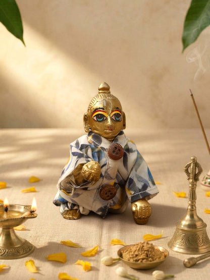 ekatra Laddu Gopal Dresses Online in India Winter Dress for Poshak Thakurji Kanha Ji Accessories Dhoti Kurta Set Pajama Aasan Janmashtami Special Summer Shringar Fancy Jacket Premium Festival Bistar Combo om poshak kanha thakurji bal lala lalla ladoo