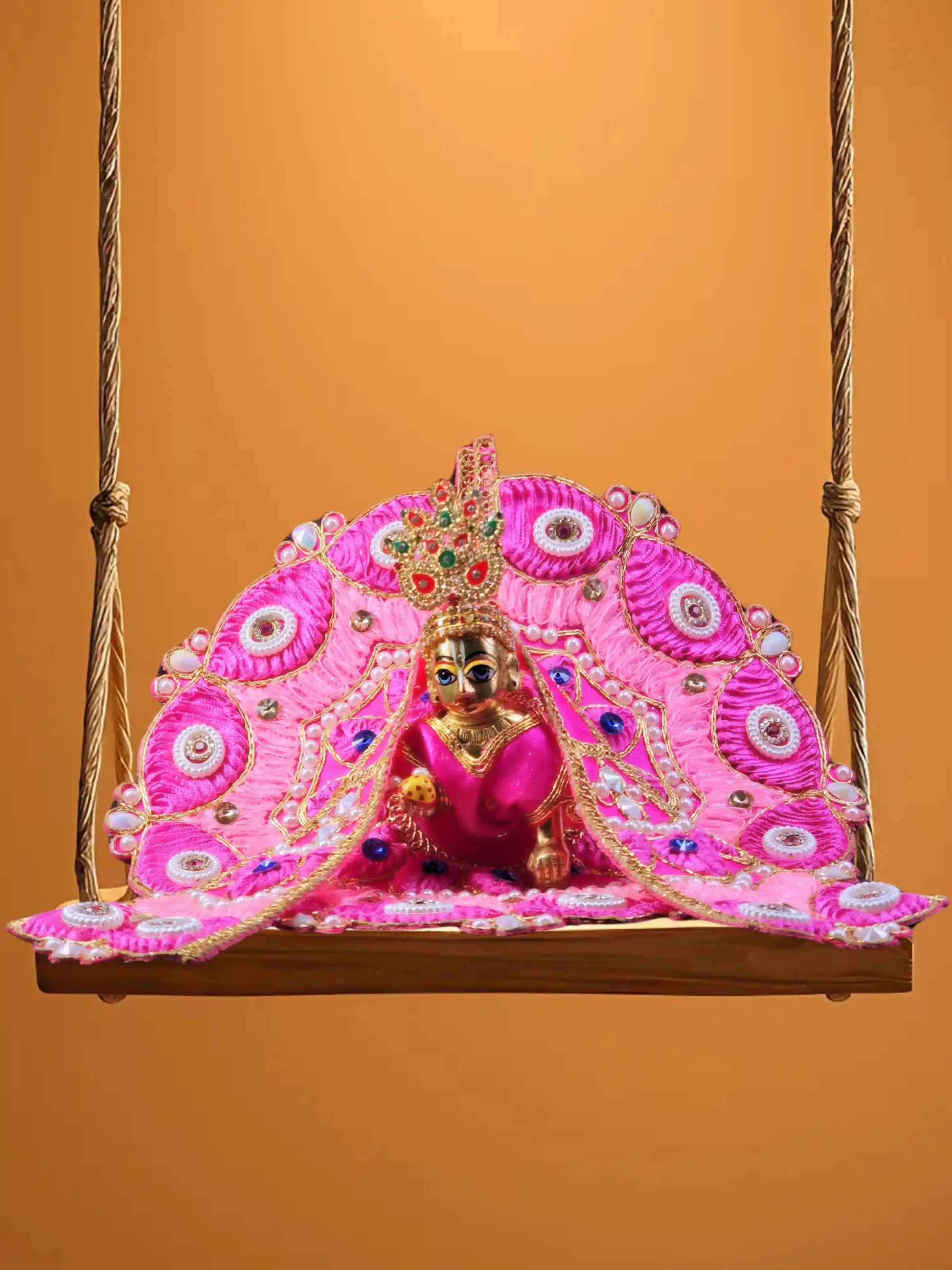 ethereal blush laddu bal thakur kanha ji poshak dress 