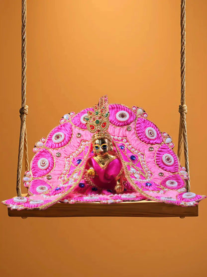 ethereal blush laddu bal thakur kanha ji poshak dress 