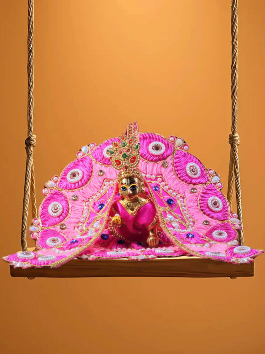 ethereal blush laddu bal thakur kanha ji poshak dress 