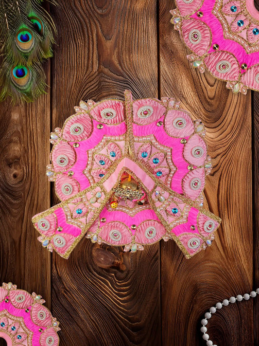 ethereal pink laddu bal thakur kanha ji poshak dress 